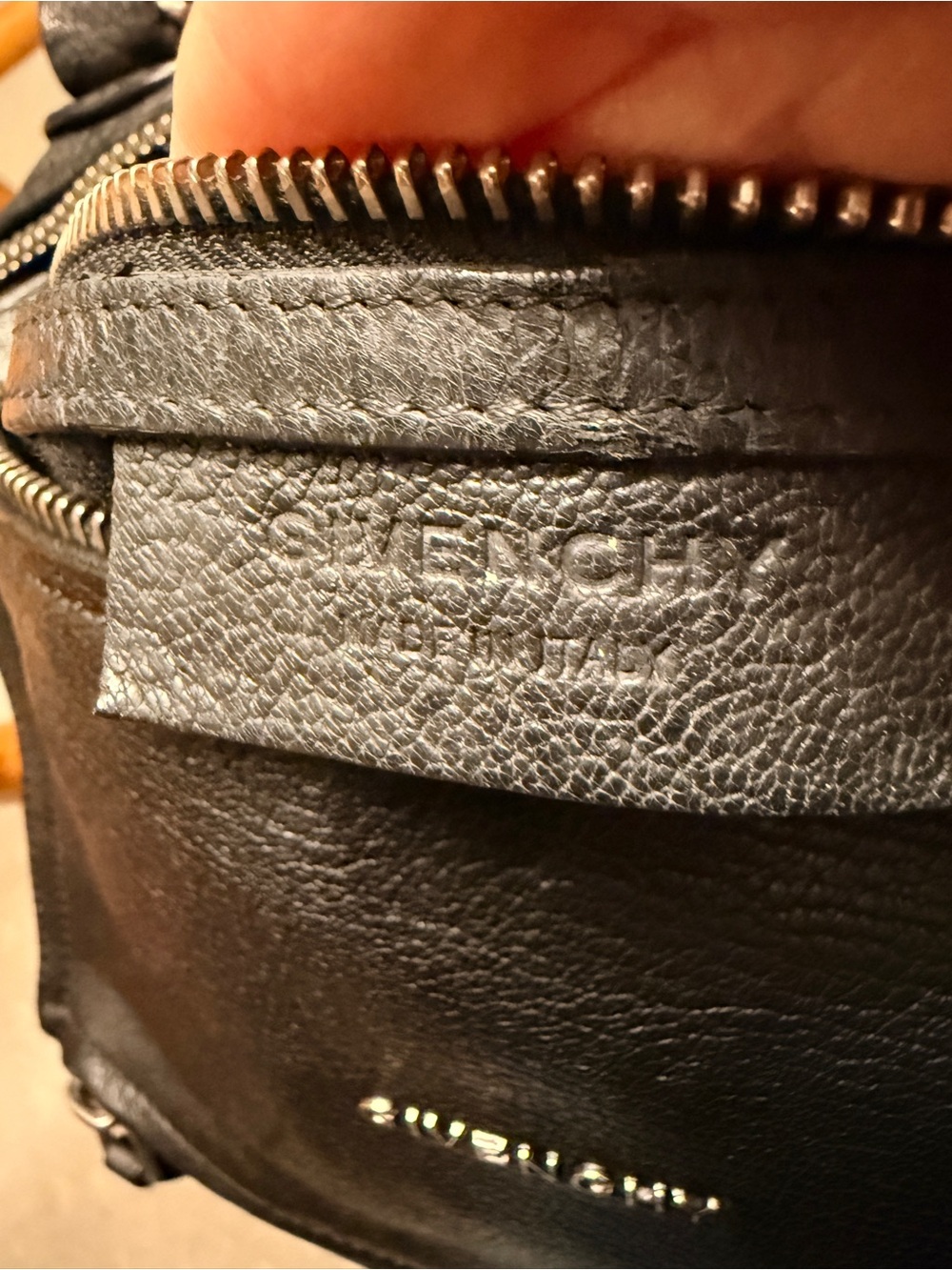 Givenchy Pandora Black Leather Goatskin Satchel with Silver Hardware - Picture 15 of 16